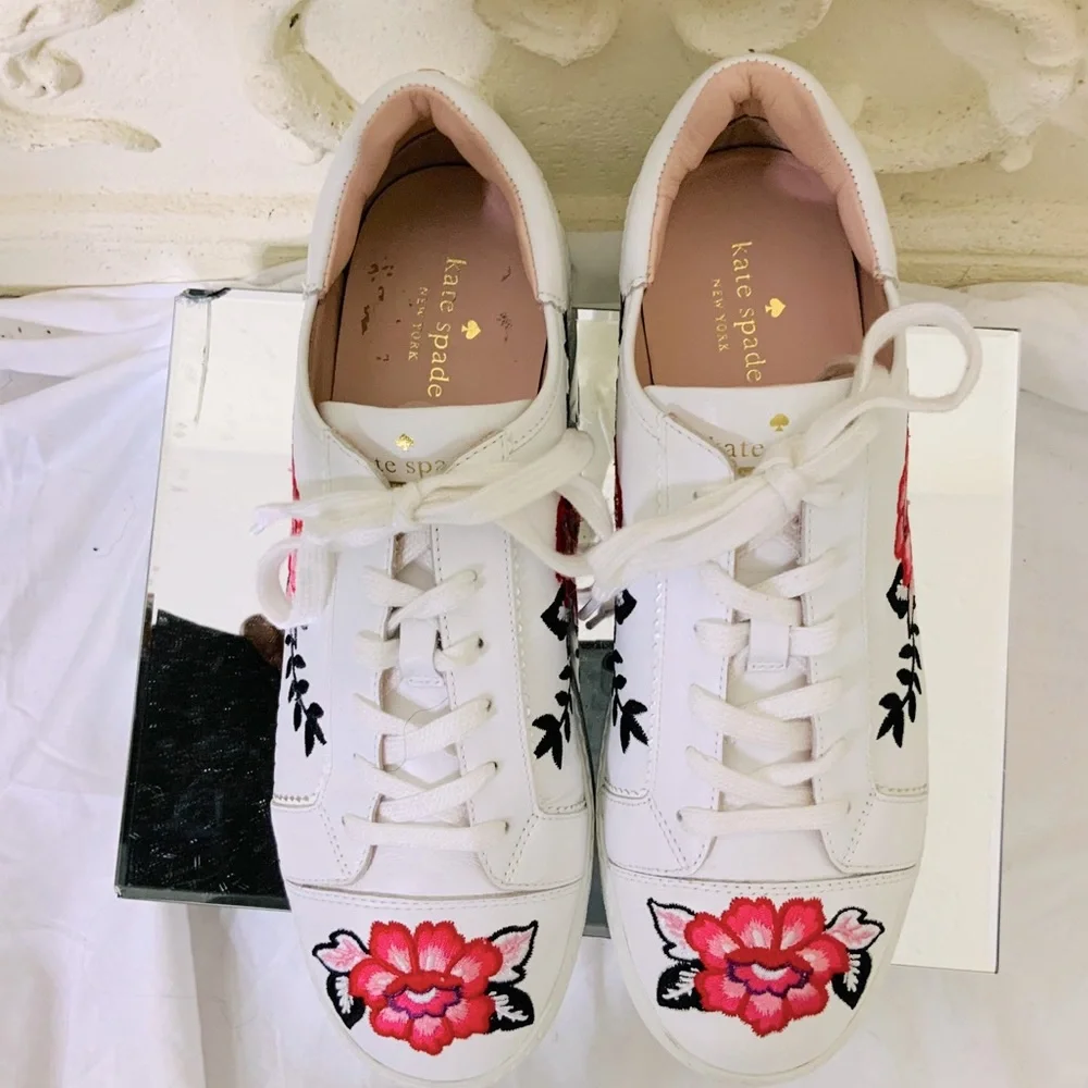 Kate Spade Everhart Embroidered Sneakers